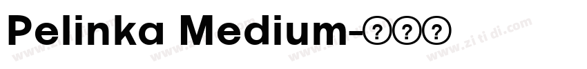 Pelinka Medium字体转换